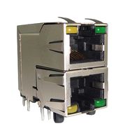 AMPHENOL COMMUNICATIONS SOLUTIONS RJSAE538402 RJ45 CONN, R/A JACK, 8P8C, 1STACKTH