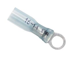 MUELLER ELECTRIC BU-191640033 TERMINAL, RING TONGUE, #8, BLUE, 14AWG