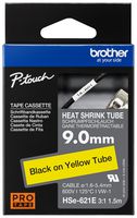 BROTHER HSE621E WIRE MARKER, BLK ON YLW, 1.5MX9MM