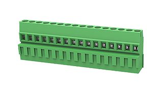 MULTICOMP PRO MP012041 TB, WIRE TO BRD, R/A, 16WAY, 12AWG