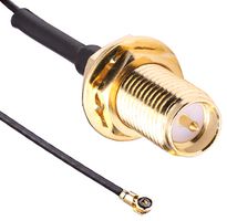 TE CONNECTIVITY - LINX CSJ-RGFB-100-MHF4 CABLE ASSY, MHF4 PLUG-RP SMA JACK, 100MM