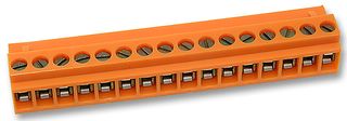 WEIDMULLER BLZ 5.08/13 TERMINAL BLOCK, PLUGGABLE, 13POS, 12AWG