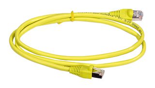VIDEK 2996-0.5Y PATCH LEAD, CAT6, YELLOW, 0.5M