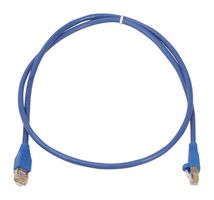 VIDEK 2996-0.5B PATCH LEAD, CAT6, BLUE, 0.5M