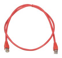 VIDEK 2996-2R PATCH LEAD, CAT6, RED, 2M