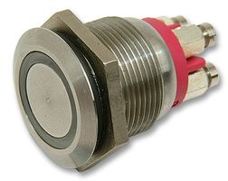 BULGIN LIMITED MPI002/TERM/RD Vandal Resistant Switch, MPI002 Series,