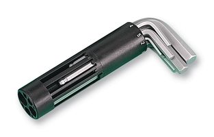 DURATOOL 08BS0BK3AS3K HEXAGON KEY SET, METRIC, BALL END, 8PC