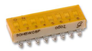 GRAYHILL 90HBW08PT SWITCH, SPST, 8 POS, SLIDE