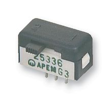 APEM 25546NA Slide Switch, 25000N Series, DPDT, Horiz