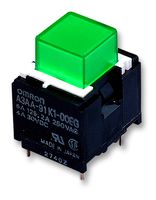 OMRON INDUSTRIAL AUTOMATION A3AA-91L1-00EG SWITCH, SPST, LATCHING, GREEN