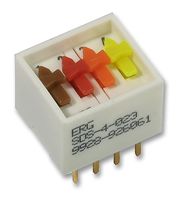 ERG COMPONENTS SDS-4-023 SWITCH, DIL, ST, 4WAY