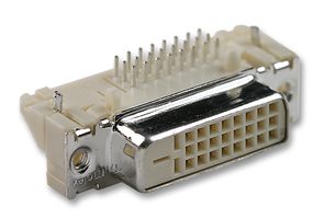 MOLEX 743204004 Rectangular Power Connector, DVI-D, Solder, Receptacle, 24, 1.91 mm RoHS Compliant: Yes