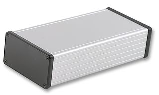 HAMMOND 1455N2202 ENCLOSURE, CLEAR, BLACK END PLATE