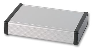 HAMMOND 1455L1602 ENCLOSURE, CLEAR, BLACK END PLATE