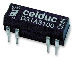CELDUC D32A3100 RELAY, REED, DPST-NO, 100V, 0.5A, THT
