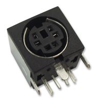 LUMBERG TM 0508 A/6 SOCKET, MINI DIN, CHASSIS, 6 WAY, PCB