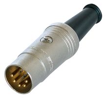 REAN NYS322G PLUG, DIN, GOLD, 5PIN