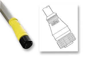 MOLEX 120071-0047 SENSOR CONN, M12, PLUG, 5POS, CABLE
