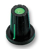 MULTICOMP CP-WB-D-4 KNOB, PUSH-ON, D SHAFT, GREEN