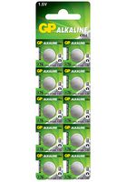 GP BATTERIES GPA76-C10 BATT NON RECH, 1.5V, LR44, ALKALINE