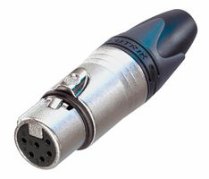 NEUTRIK NC6FXX CONNECTOR, XLR, RECEPTACLE, 6POS