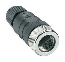 LUMBERG AUTOMATION RKC 4/9 SENSOR CONNECTOR, M12, RCPT, 4POS, CABLE