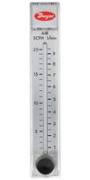 DWYER RMB-51-SSV FLOWMETER, 2 TO 20SCFH, 100PSI