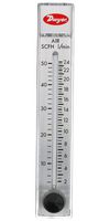 DWYER RMB-52D-SSV FLOWMETER, 2 TO 23LPM, 100PSI