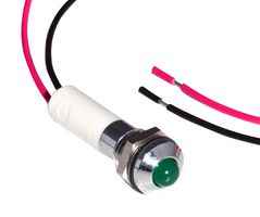 CML INNOVATIVE TECHNOLOGIES 19040251WEC LED PANEL INDICATOR, GREEN, 8MM, 12VDC
