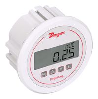 DWYER DM-1112 PRESSURE GAUGE, 100INCH-H2O, 1/8" TUBE