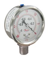 DWYER SGZ-D11222N PRESSURE GAUGE, 1000PSI, 1/4"MNPT