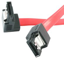 STARTECH LSATA12RA1 CABLE ASSY, SATA RCPT-SATA R/A PLUG, RED