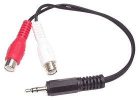 STARTECH MUMFRCA CBL ASSY, 3.5MM MINI JACK SKT-RCA PG X 2