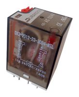 DURAKOOL DX2-2012-23-1024-WTL INDUSTRIAL RELAY, DPDT, 24V, 10A, SOCKET