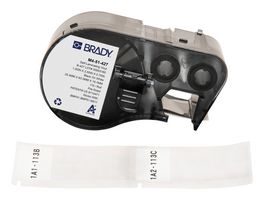 BRADY M4-51-427 LABEL, BLACK ON WHITE, 25.4MM X 63.5MM ROHS COMPLIANT: YES