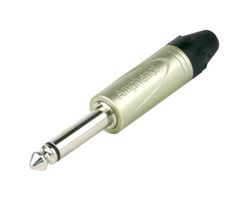 AMPHENOL AUDIO QM2P PHONE CONN, MONO, PLUG, 6.35MM, 2POS