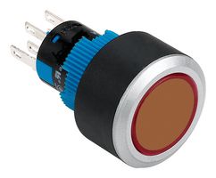 MULTICOMP PRO MPAB-PB-1069 PB SW, DPST-NO/DPST-NC, 5A/250VAC, PANEL