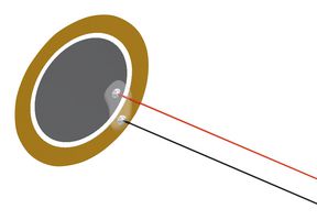 PUI AUDIO AB2040B-LW100-R PIEZO BENDER, 4KHZ, 0.025 UF, 350R