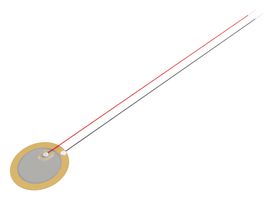 PUI AUDIO ABLF2036B-LW100 PIEZO BENDER, 3.6KHZ, 0.025UF, 500 OHM