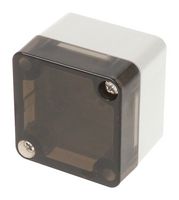 HAMMOND 1554A2GYSL ENCLOSURE, SMALL, PC, LIGHT GRAY, SMOKE