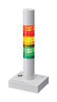 PATLITE PHE-3FB3N-RYG SIGNAL TOWER, AMB/GREEN/RED, 80DB, 24VDC