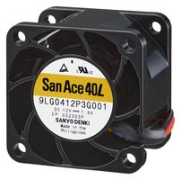 SANYO DENKI 9LG0424P3G001 DC AXIAL FAN, 32.9CFM, 33500RPM, 24V