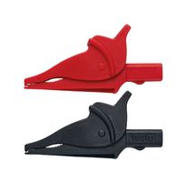 TESTO 0590 0008 CROCODILE CLIP, BLACK, RED, 10A/600V