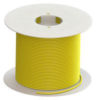 CAL TEST ELECTRONICS CT2799A-4-100 HOOK UP WIRE, 18AWG, YELLOW, 1KV, 100M