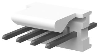 TE CONNECTIVITY 644518-4 CONN, HEADER, 4POS, 1ROW, 2.54MM, TH