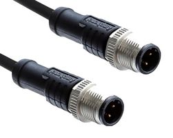 AMPHENOL LTW M12D04ML-12DML-SD002 CABLE ASSY, M12 PLUG-PLUG, 2M