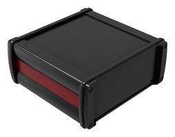 ROSE 75025110 ENCLOSURE, ELECTRONIC, ALUM, BLACK/RED