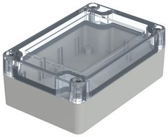 BOPLA 07411074 ENCLOSURE, MULTIPURPOSE, PC, GREY/CLEAR