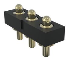 MULTICOMP PRO MP015217 CONN, POGO PIN HDR, 3P, 1R, 2.54MM, TH