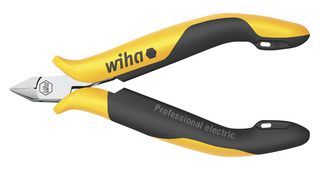 WIHA 26808 DIAGONAL WIRE CUTTER, BEVEL EDGE, 115MM
